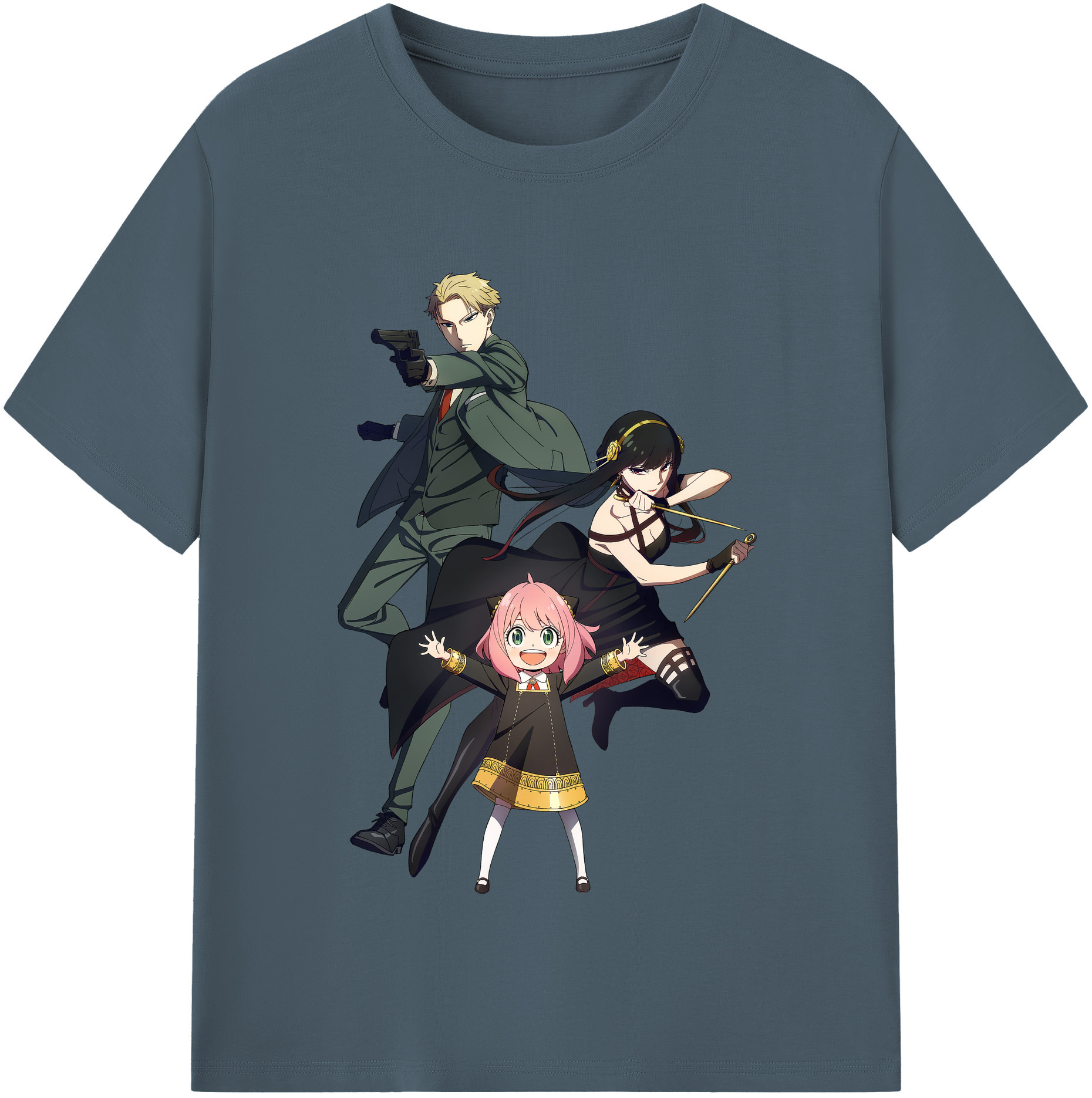 （画像用） SPY×FAMILY间谍家家酒 綿100％半袖Tシャツ（フロントプリント）